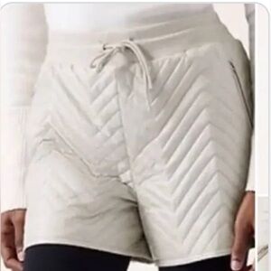 ATHLETA Apres Ski Short- Cream